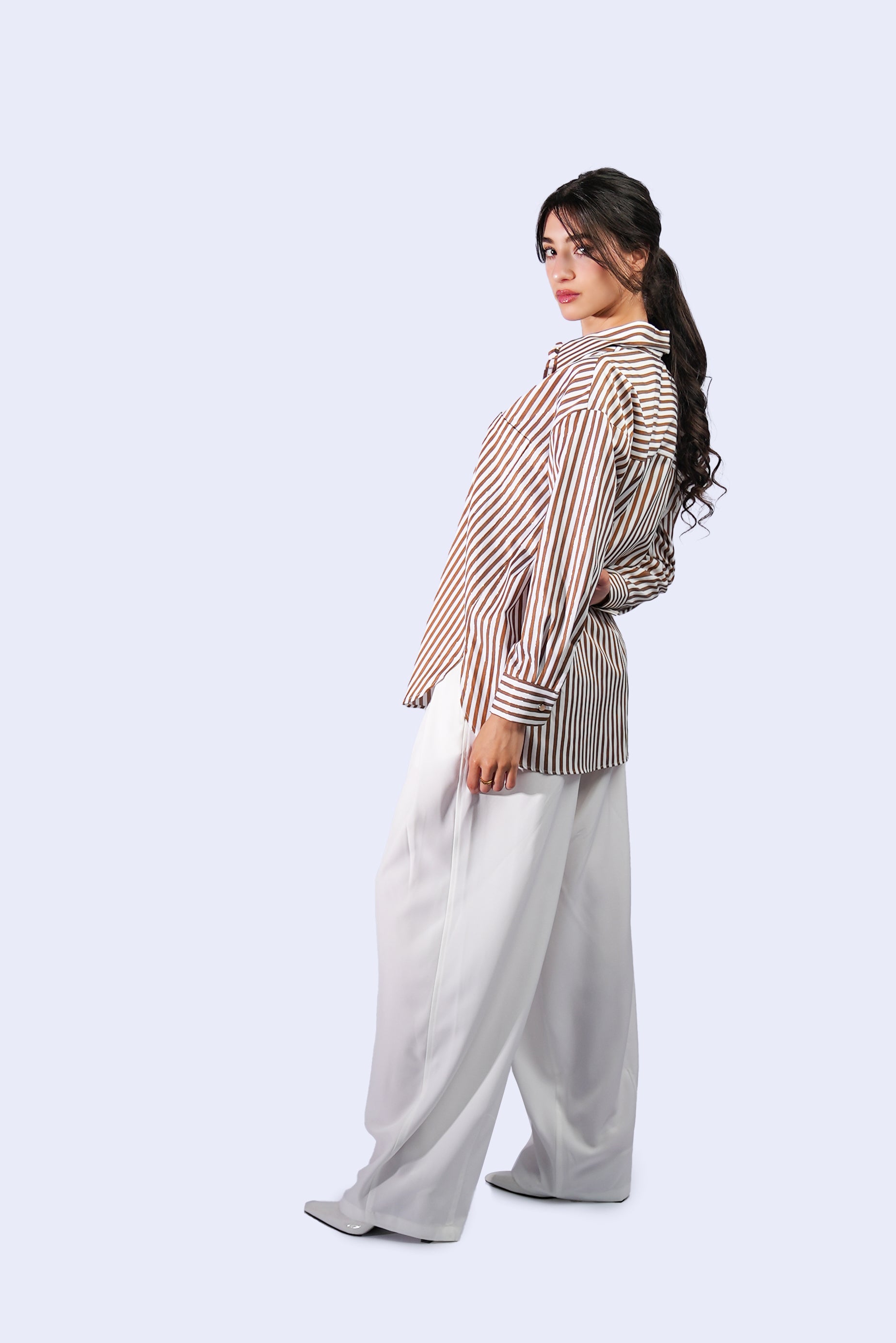 Pantalon large  plissé