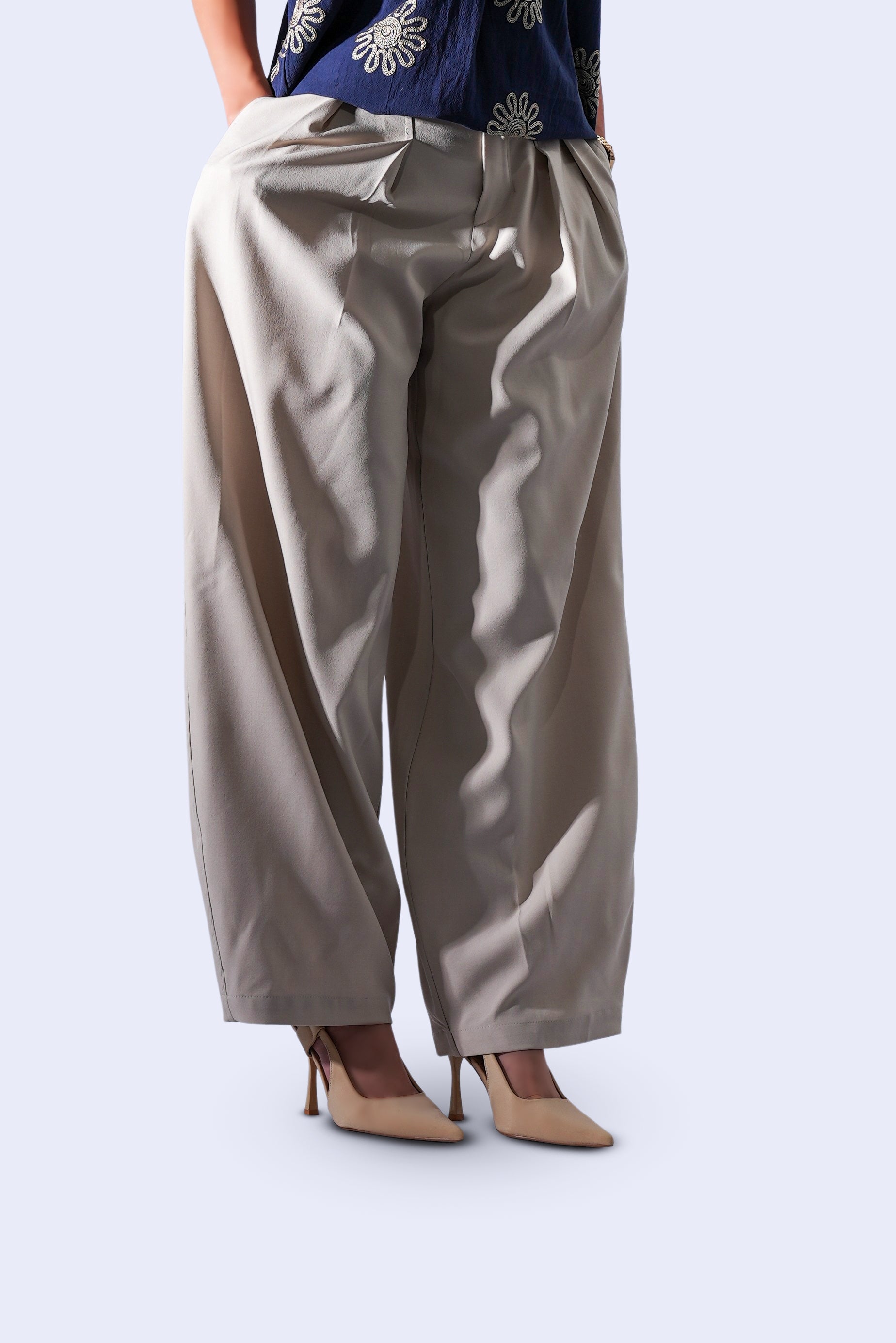 Pantalon large  plissé