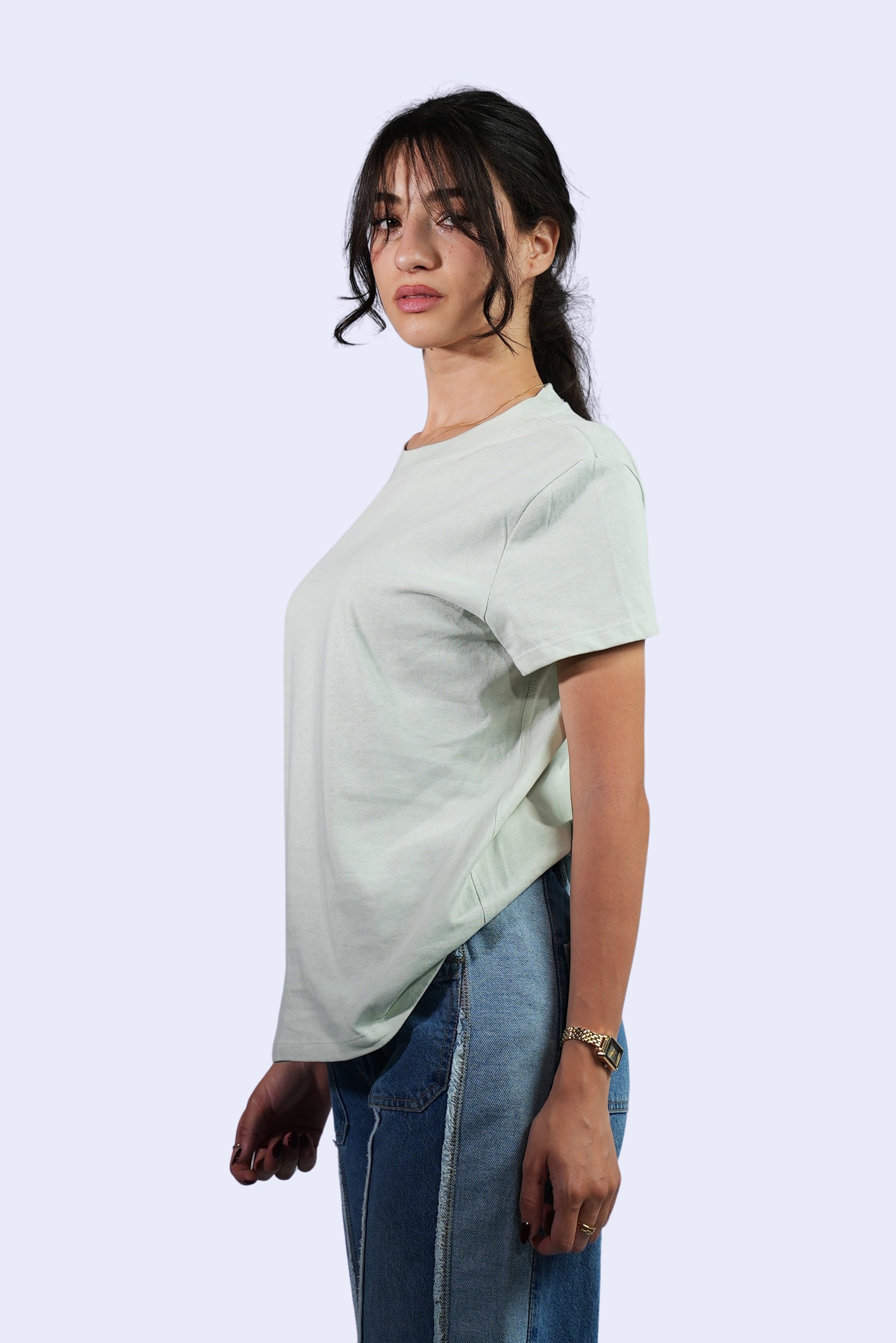 T-shirt uni vert clair