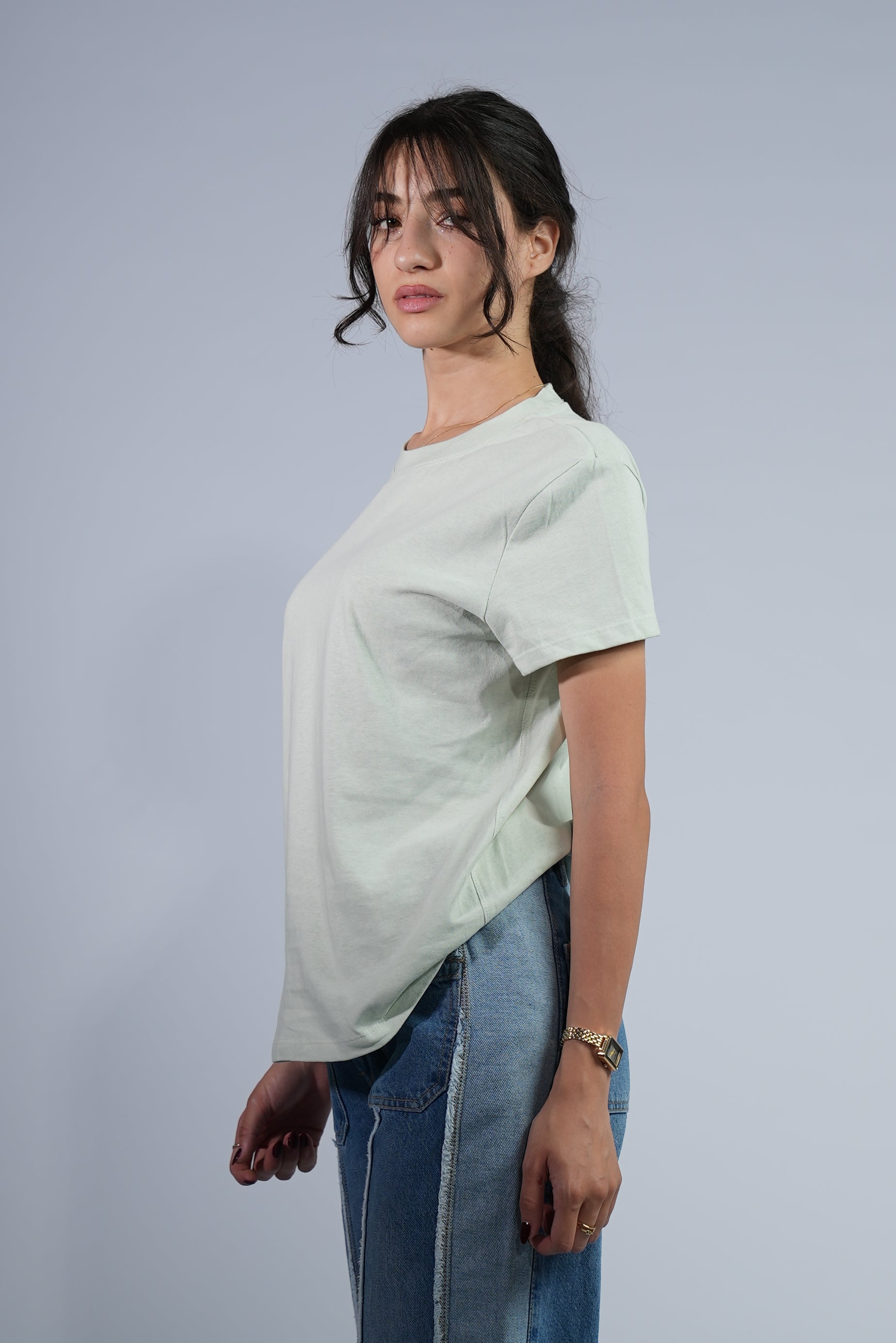 T-shirt uni vert clair