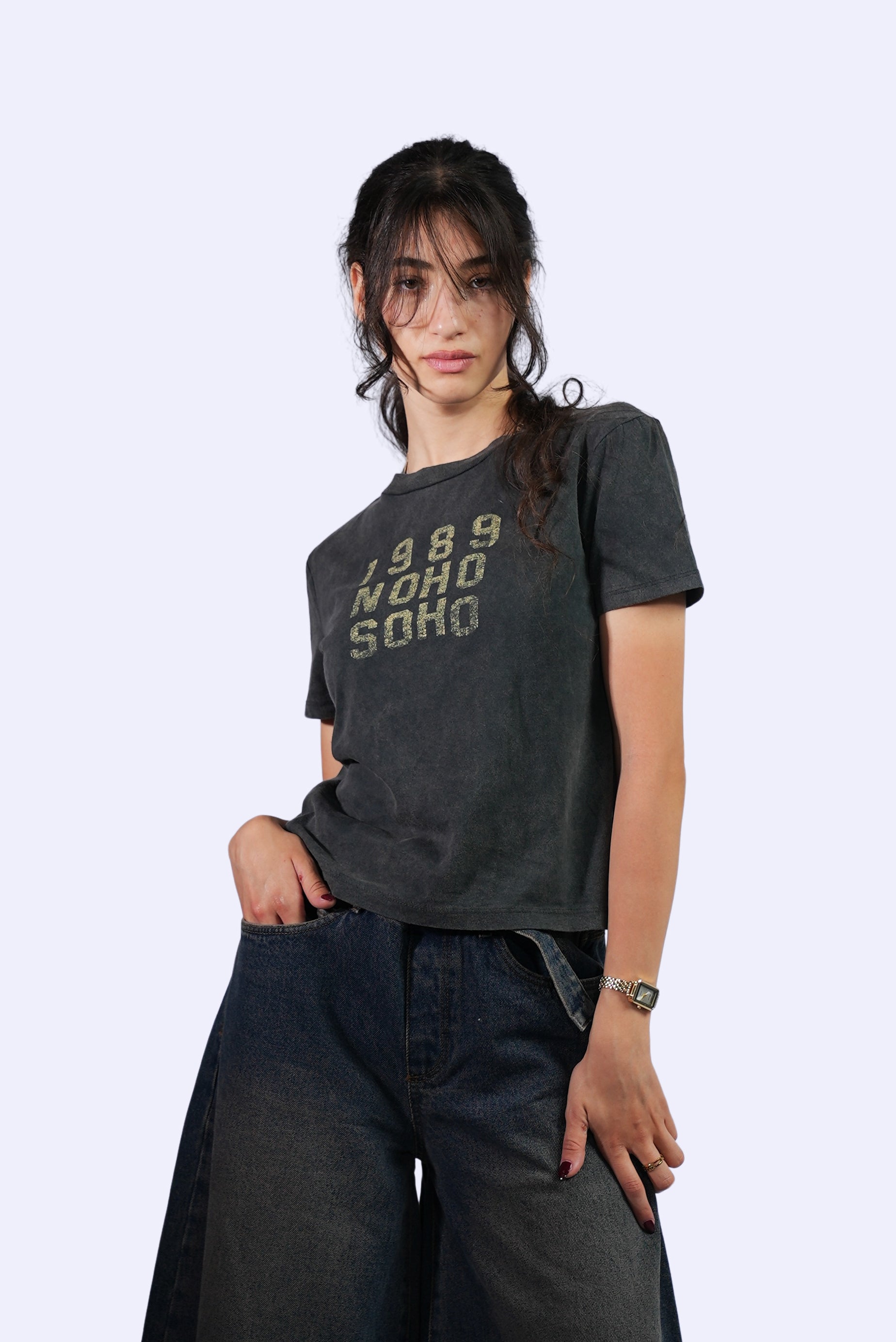 T-shirt noir '1989 NOHO SOHO'