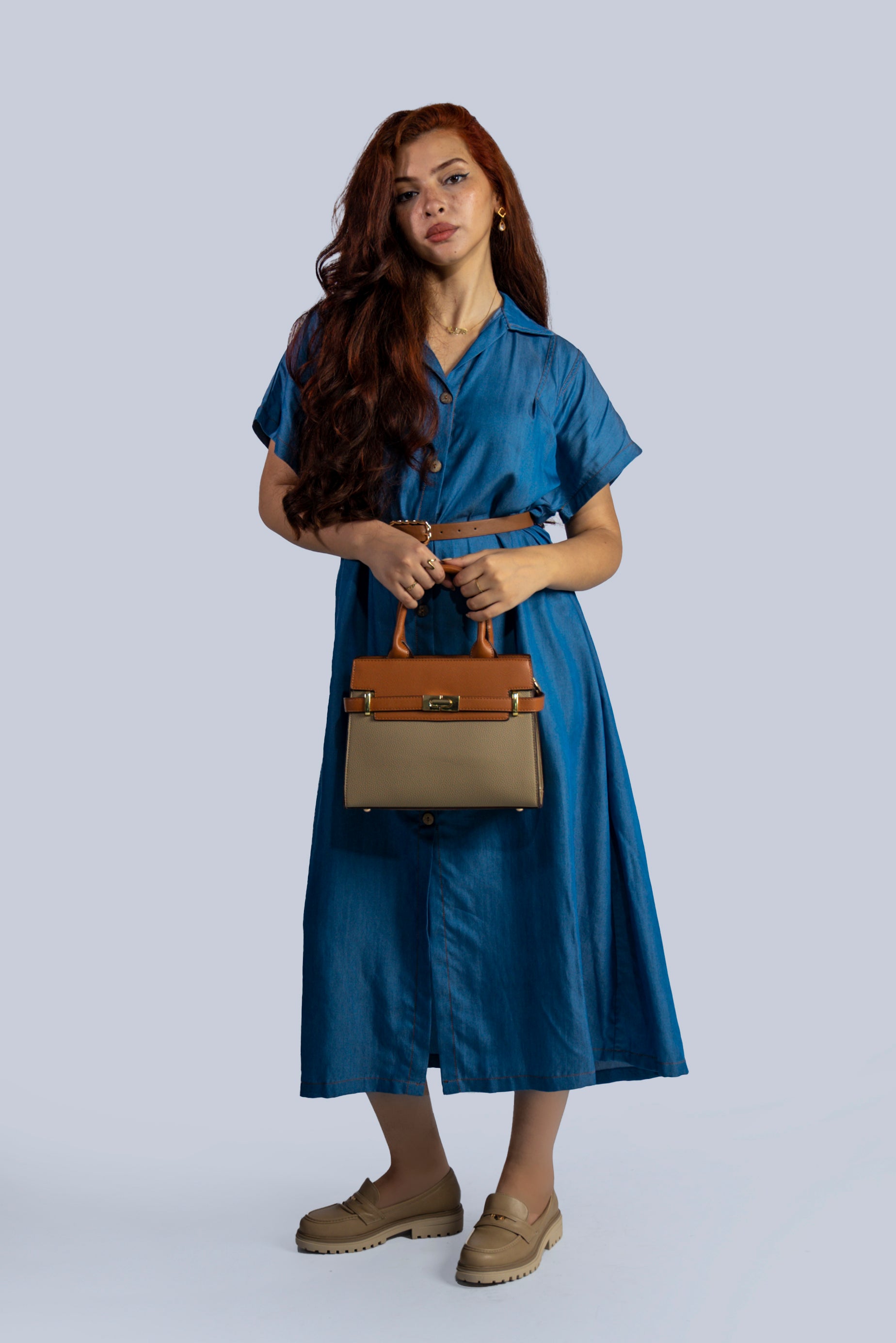 robe chemise en jeans