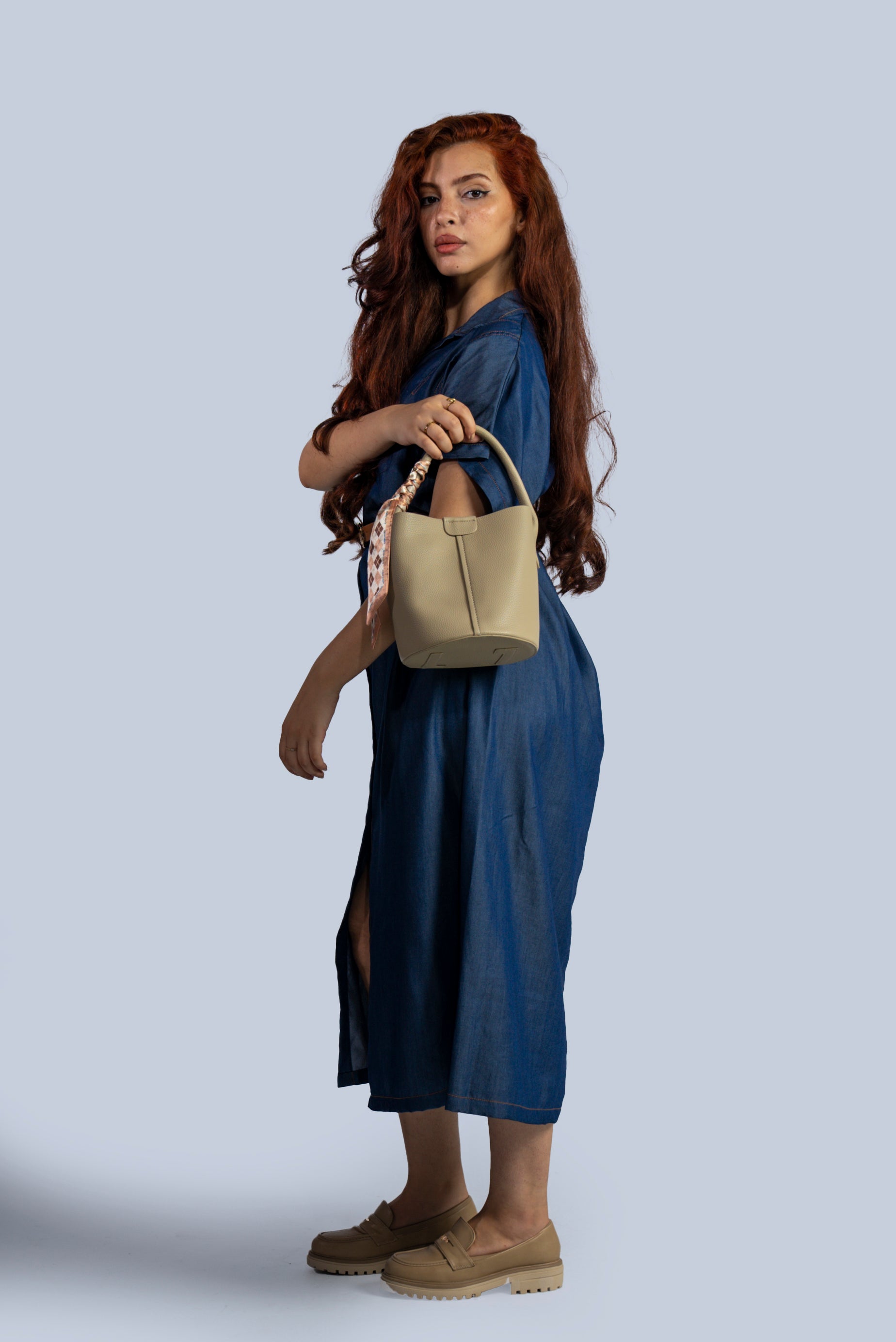 Sac seau texturé