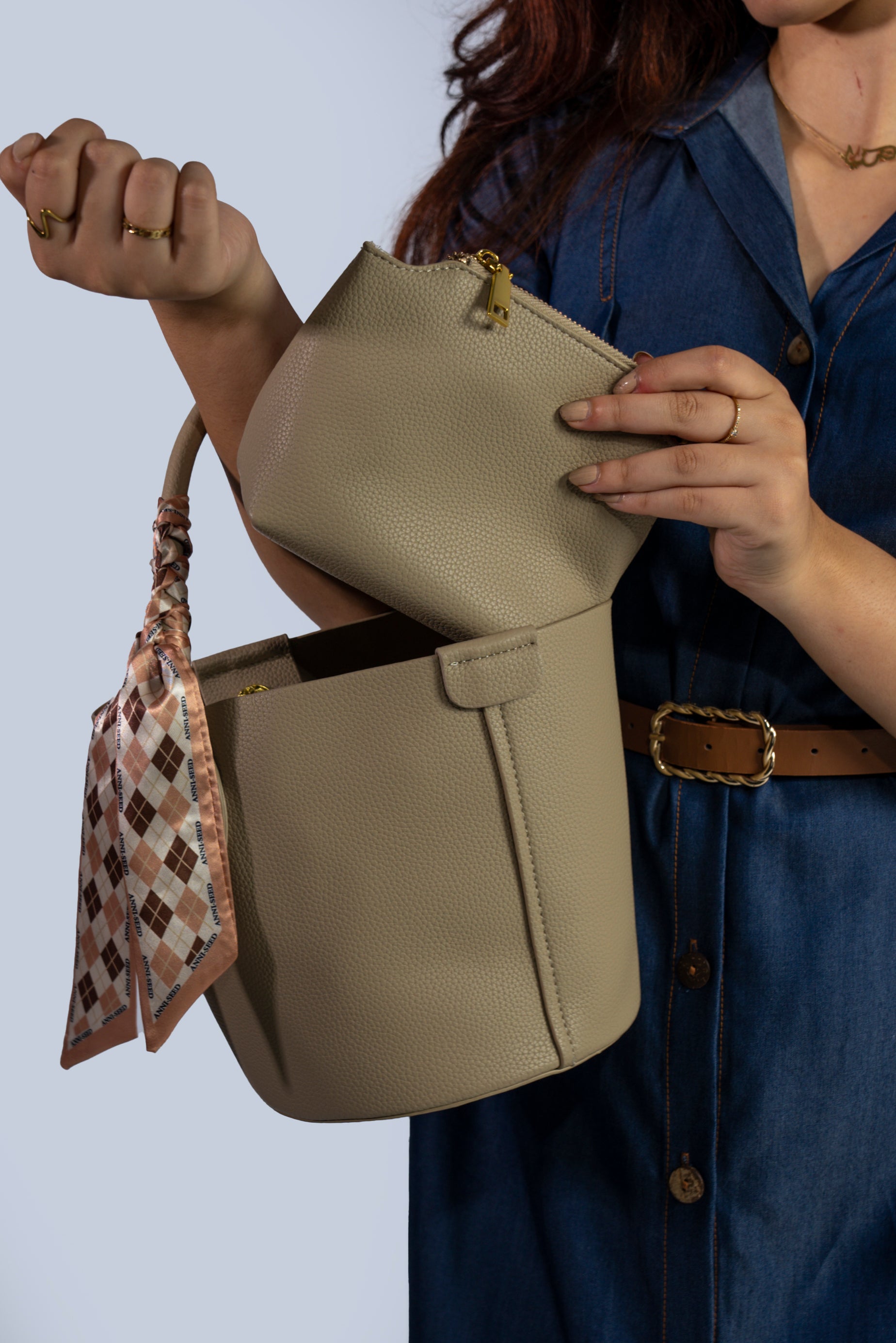 Sac seau texturé