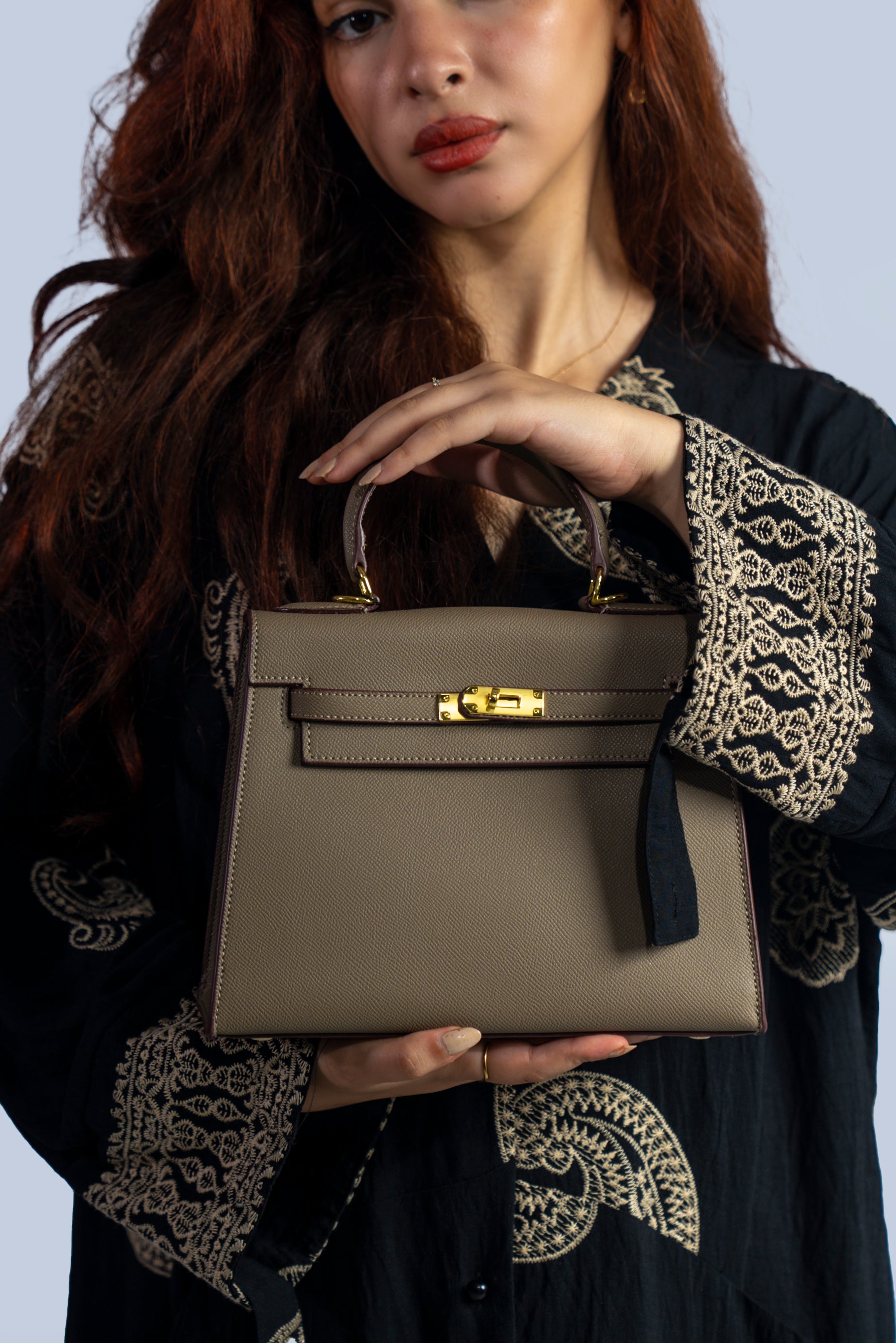 Sac structuré en simili cuir