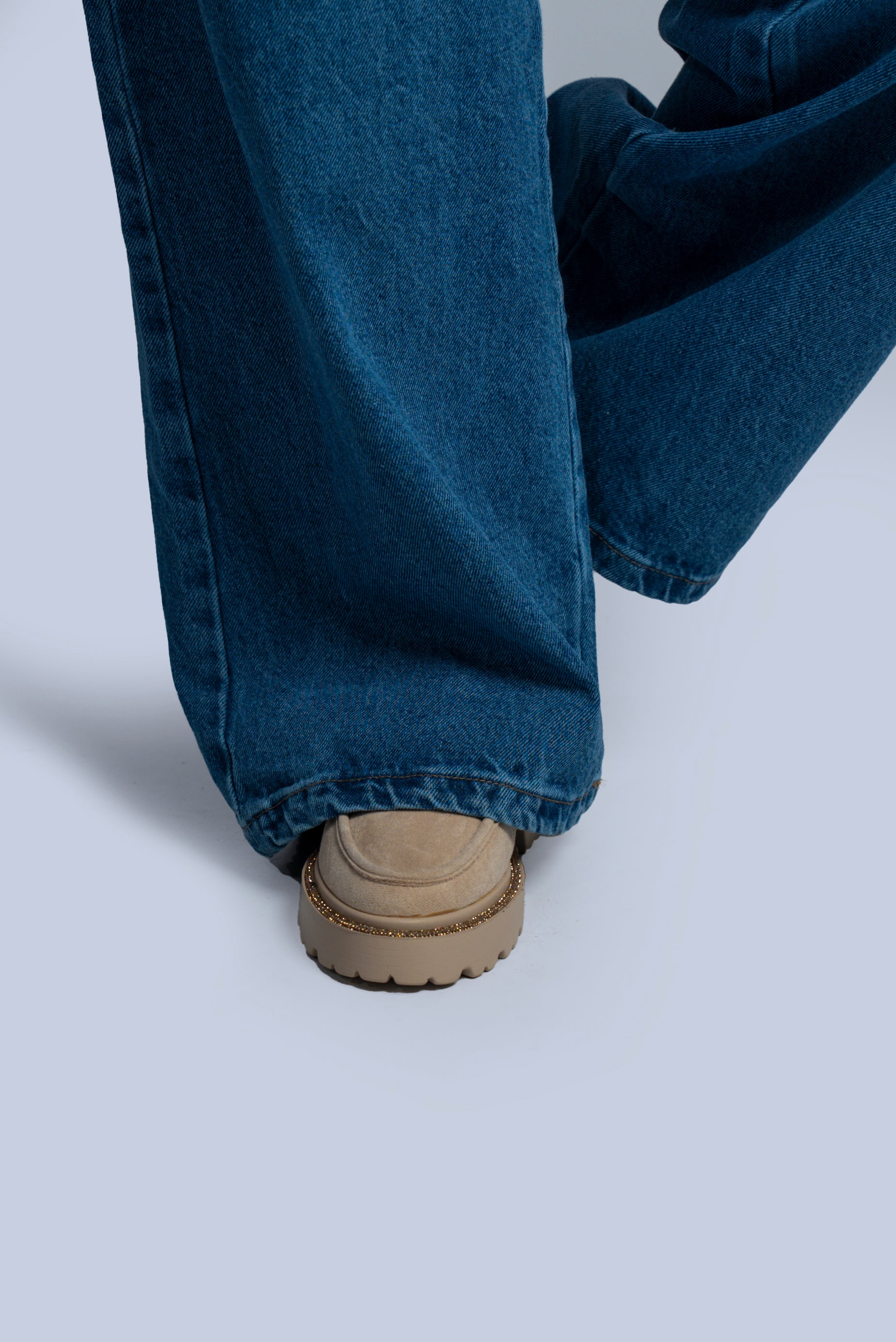 mocassin en daim