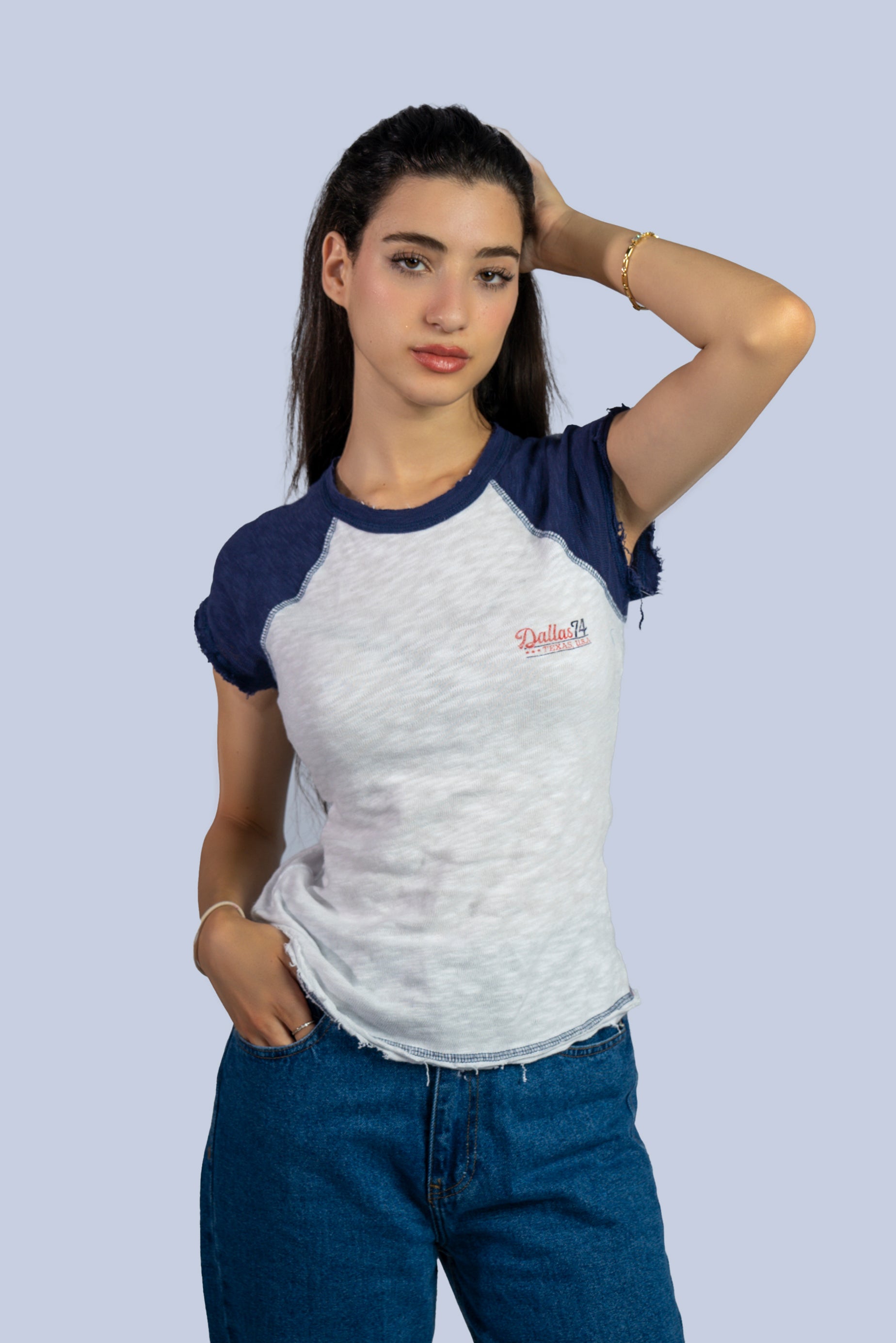 T-shirt raglan bicolore
