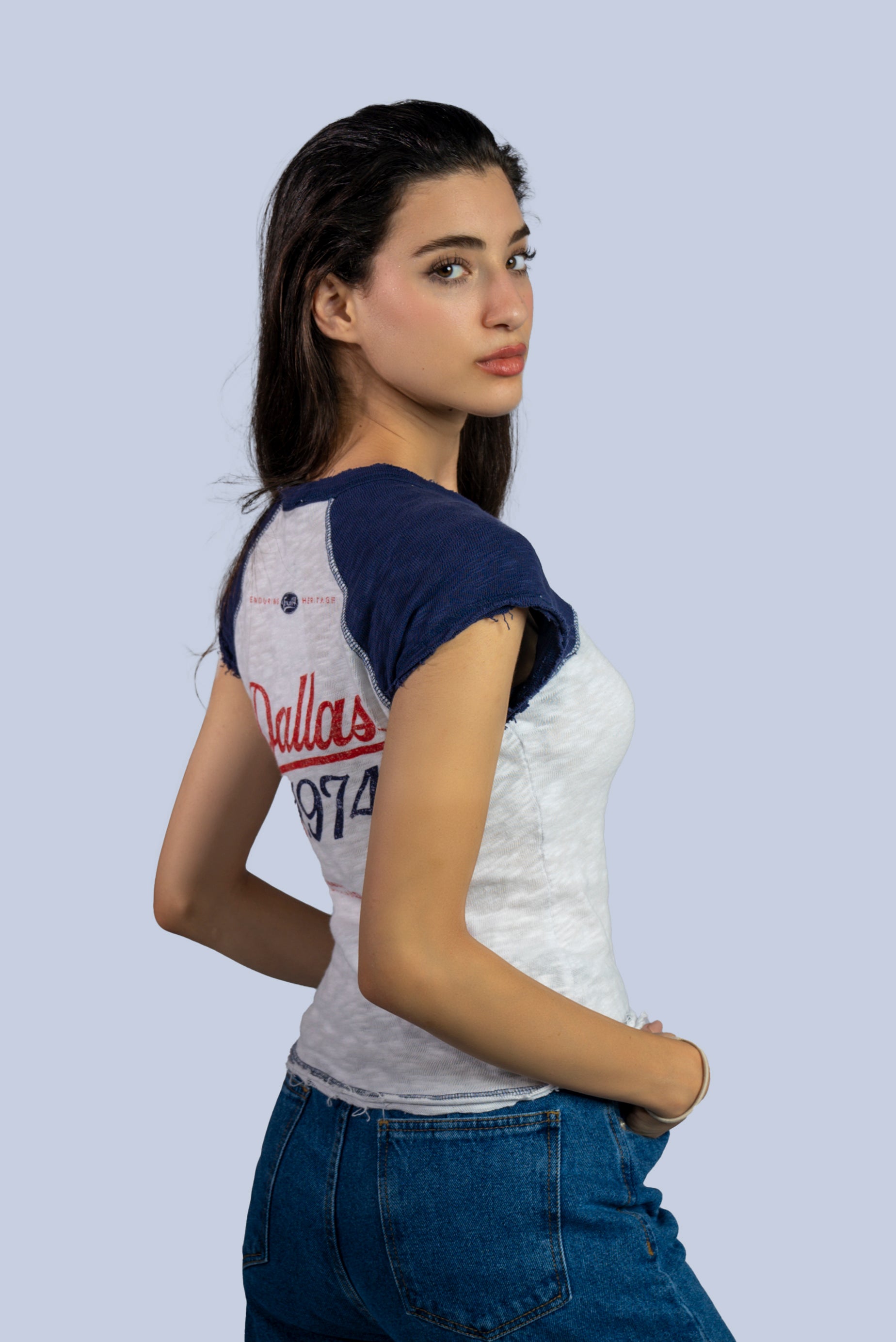 T-shirt raglan bicolore