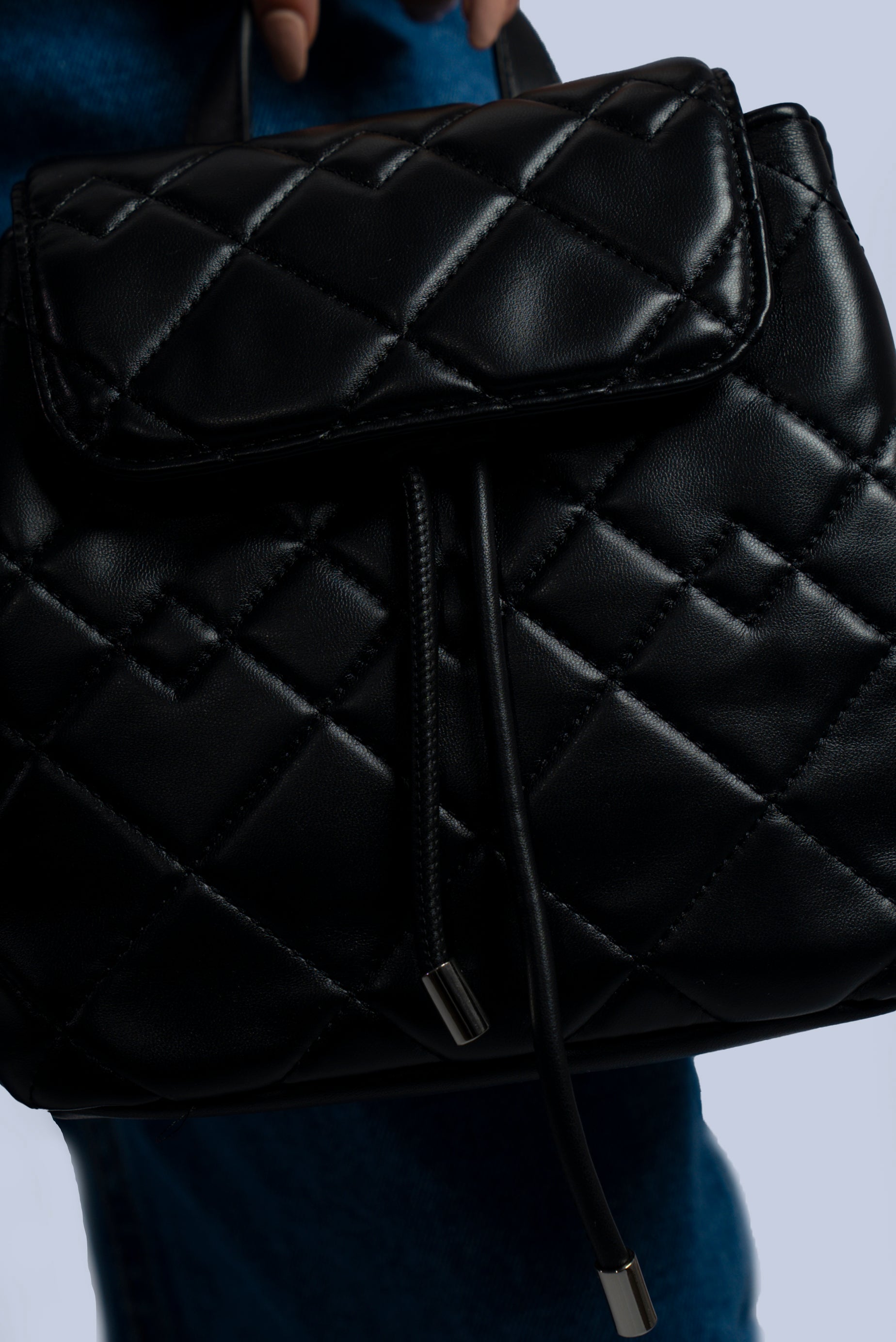 sac à dos matelassé en similicuir