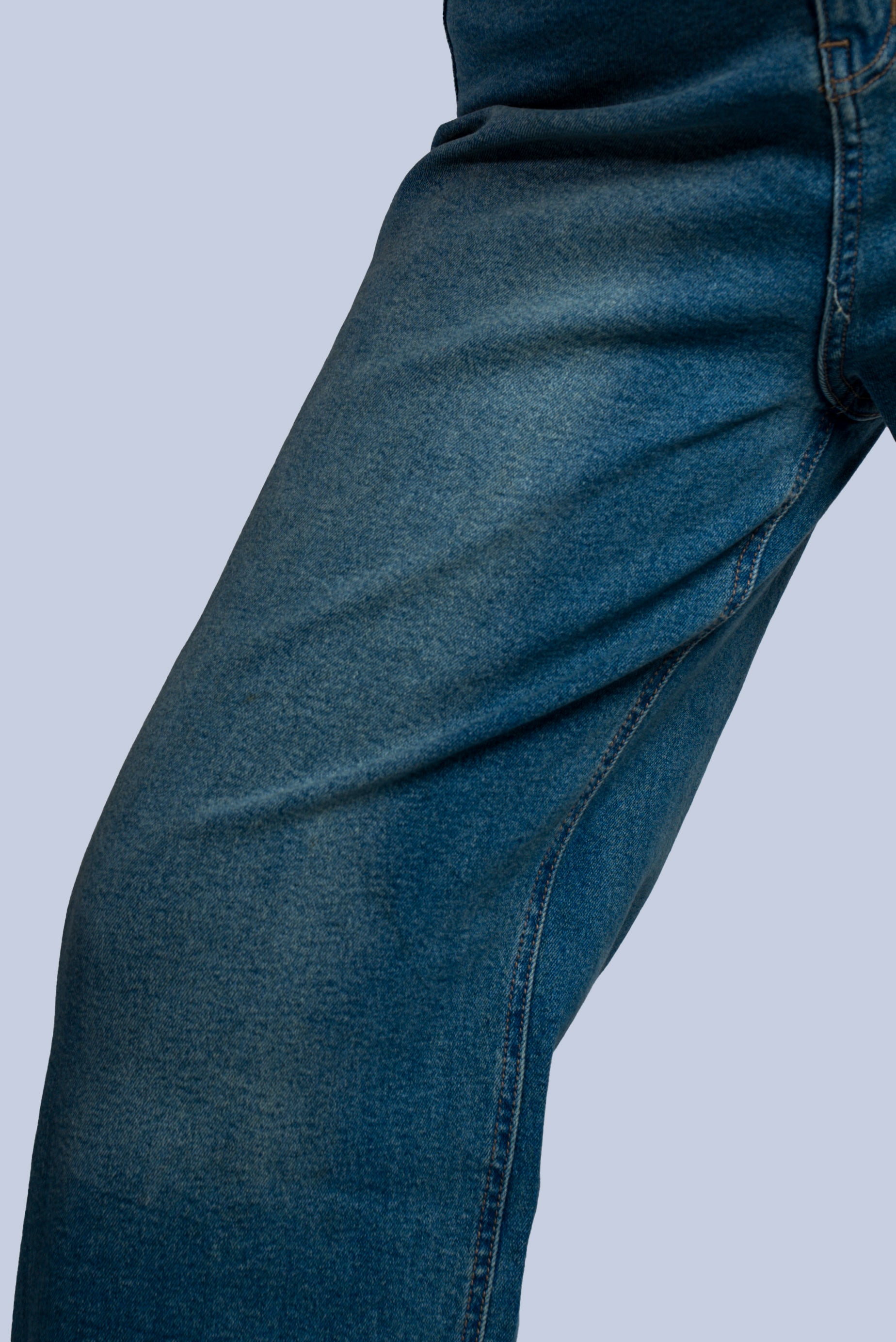 Jean taille haute coupe large