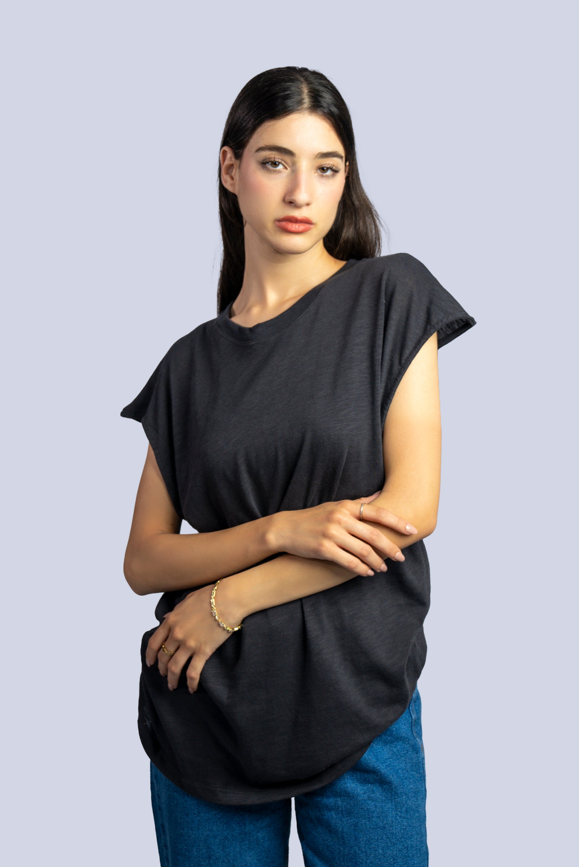T-shirt oversize en coton doux