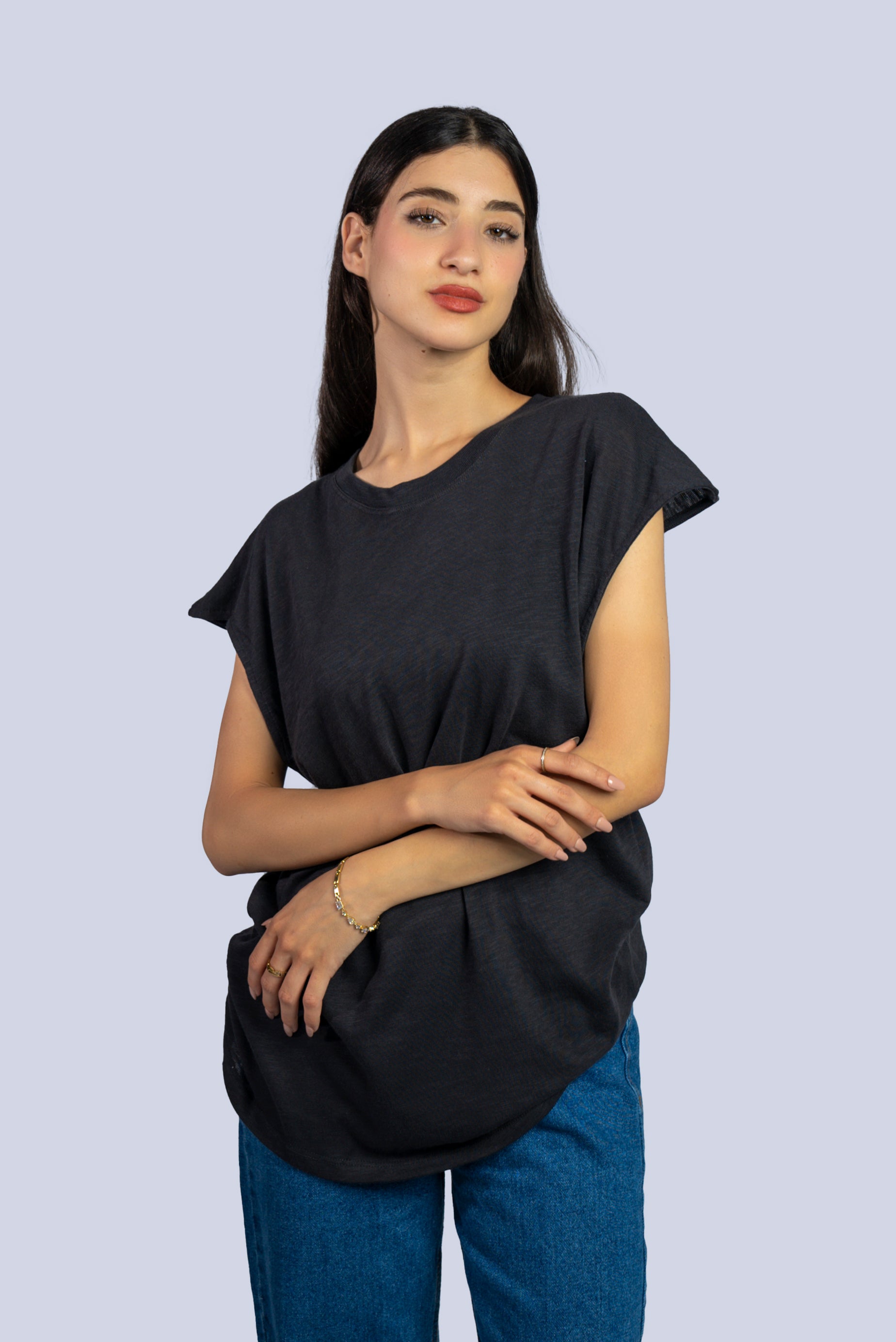 T-shirt oversize en coton doux