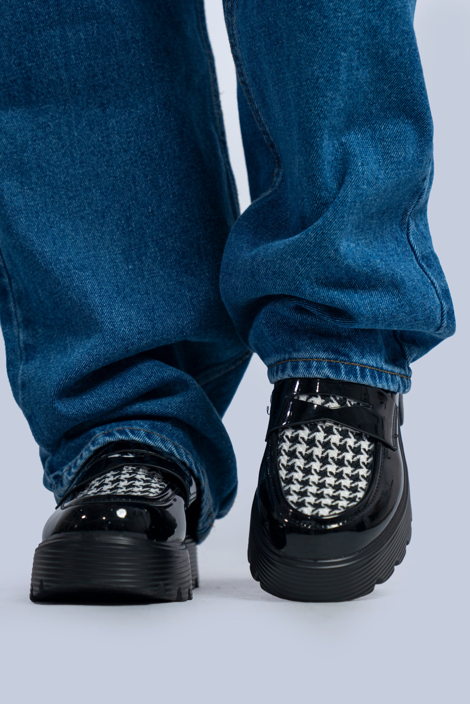 mocassin vernis noir