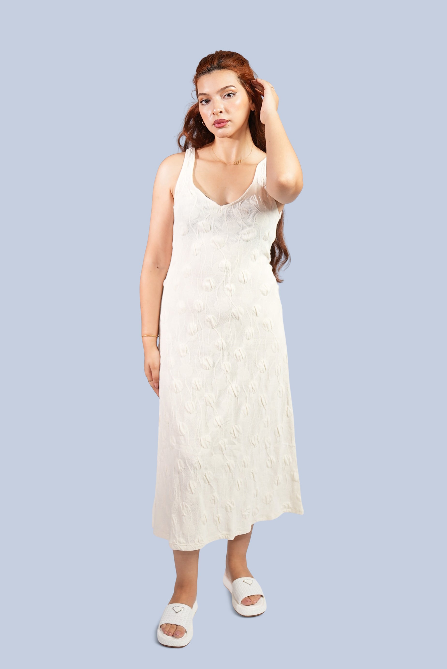 robe longue en maille
