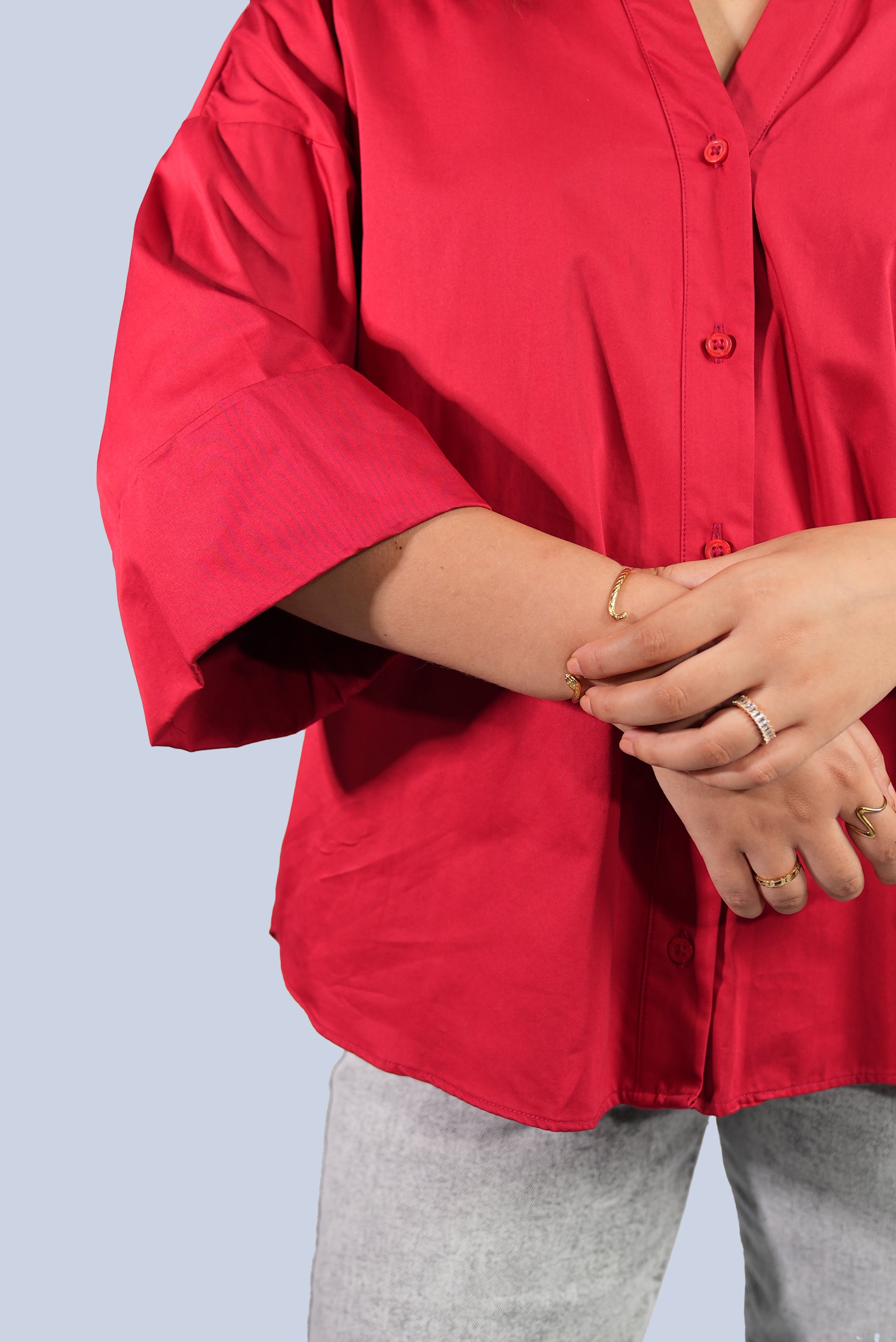 chemise manche trois-quarts