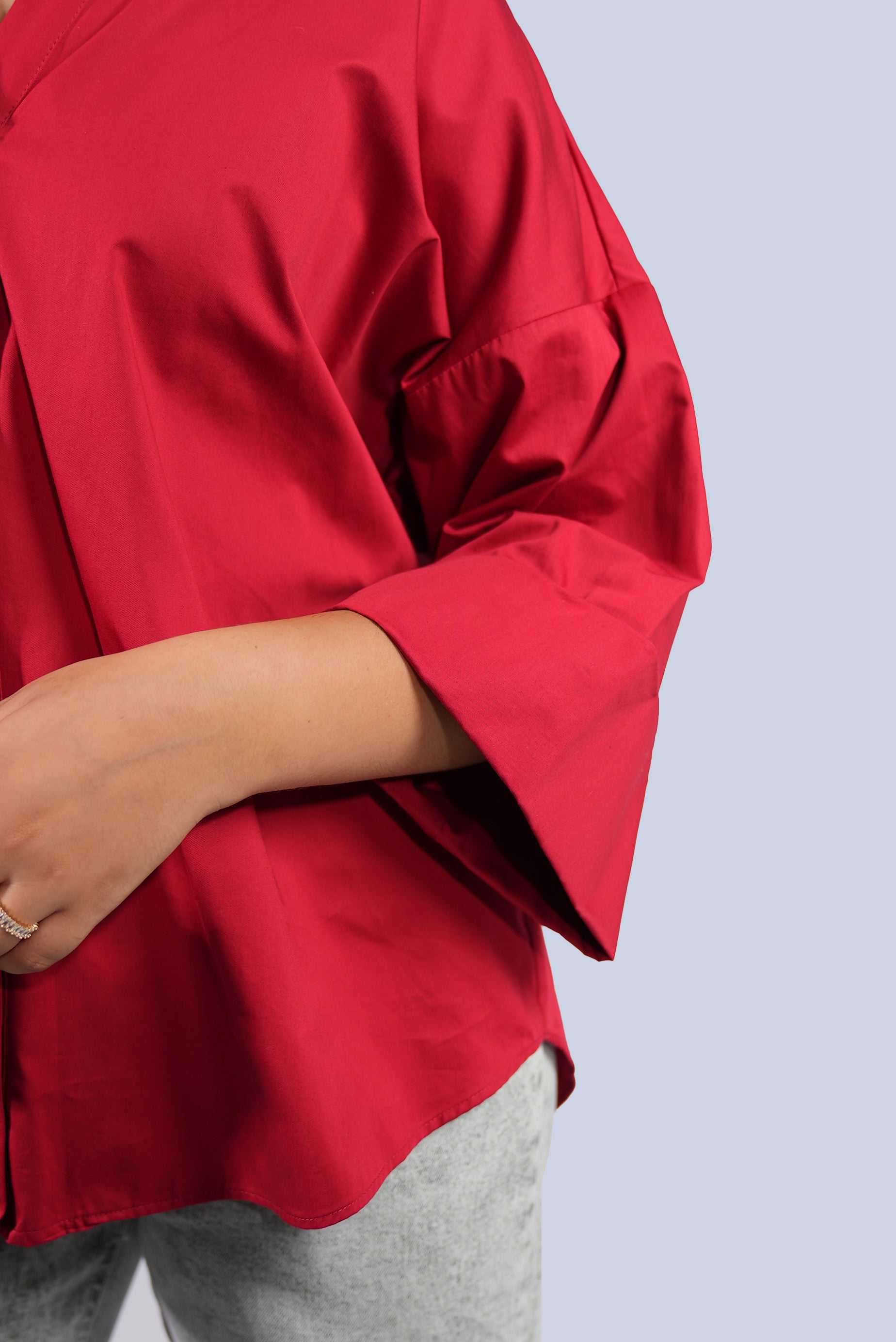 chemise manche trois-quarts