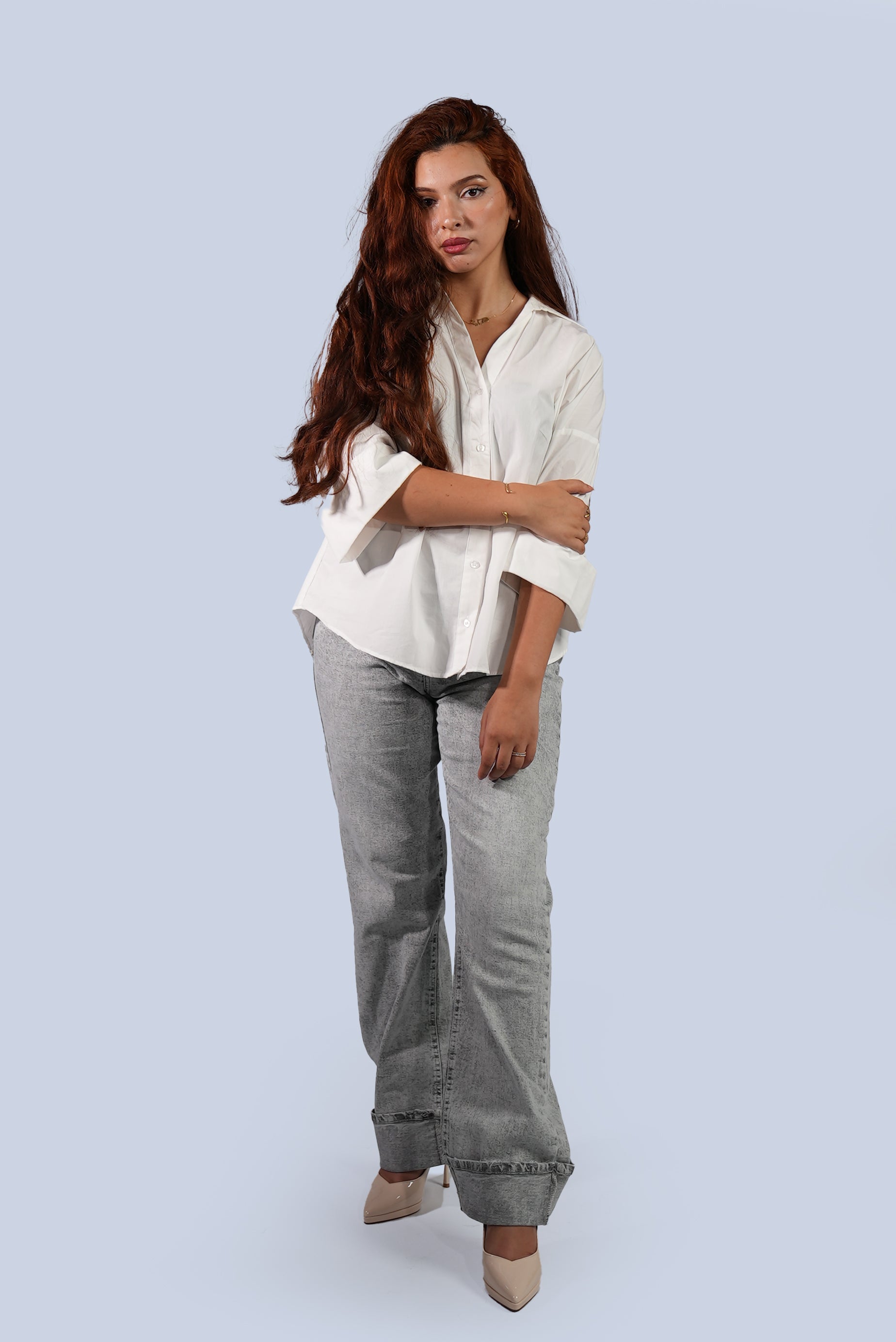 chemise manche trois-quarts