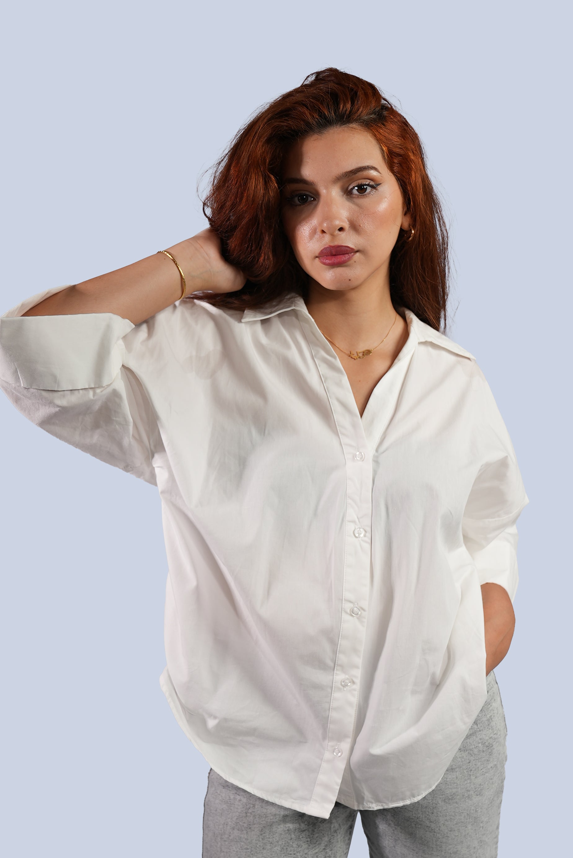 chemise manche trois-quarts
