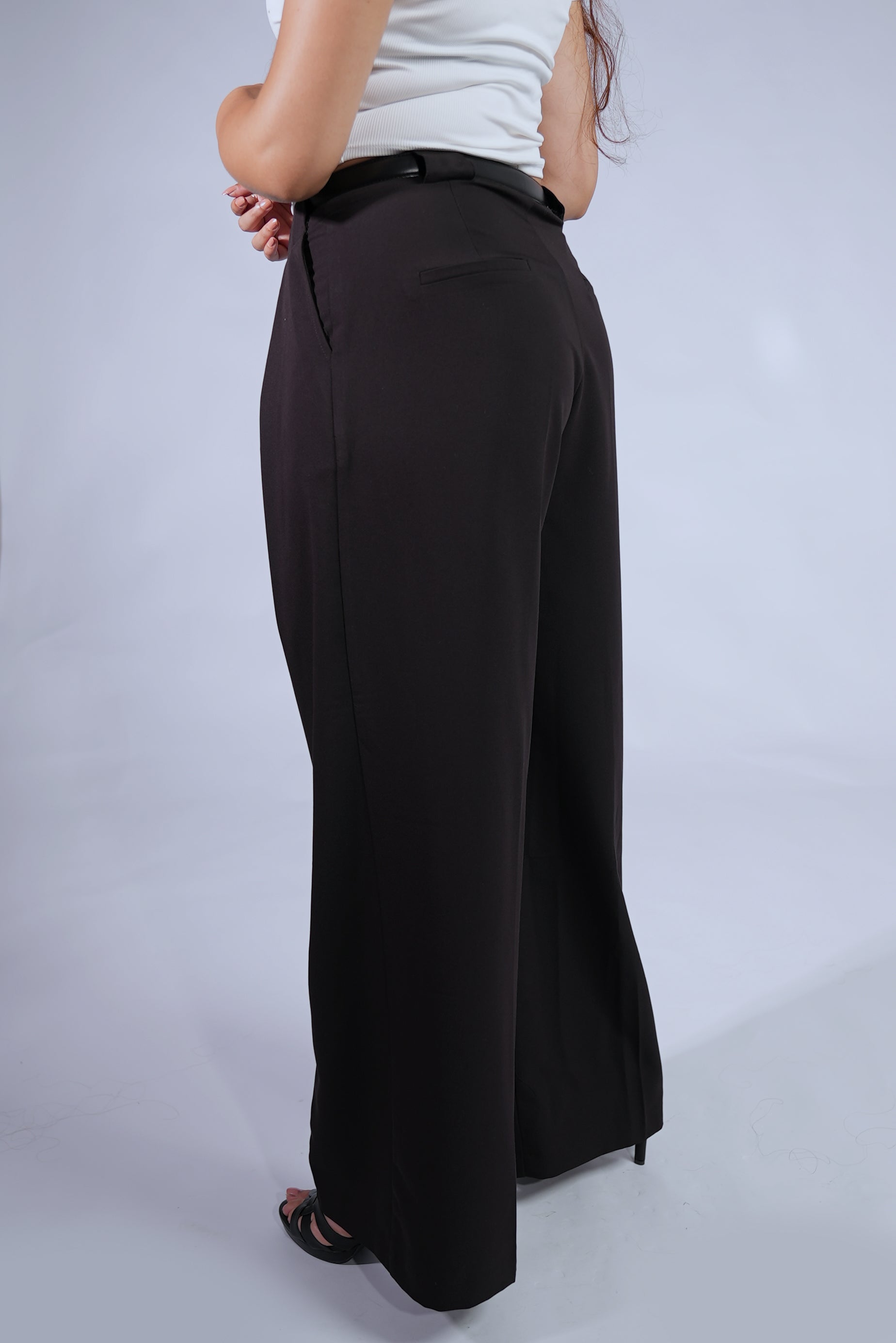 pantalon fluide ceinturé