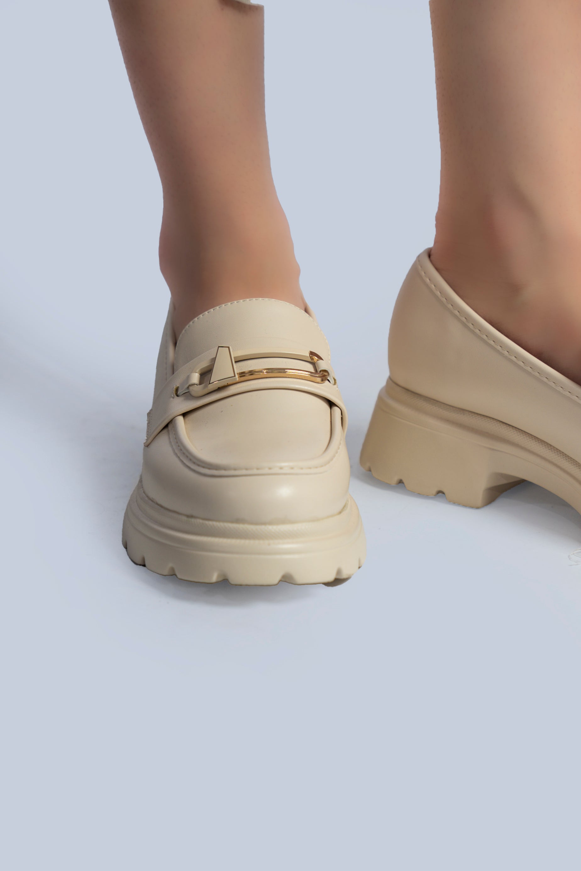 mocassin crème