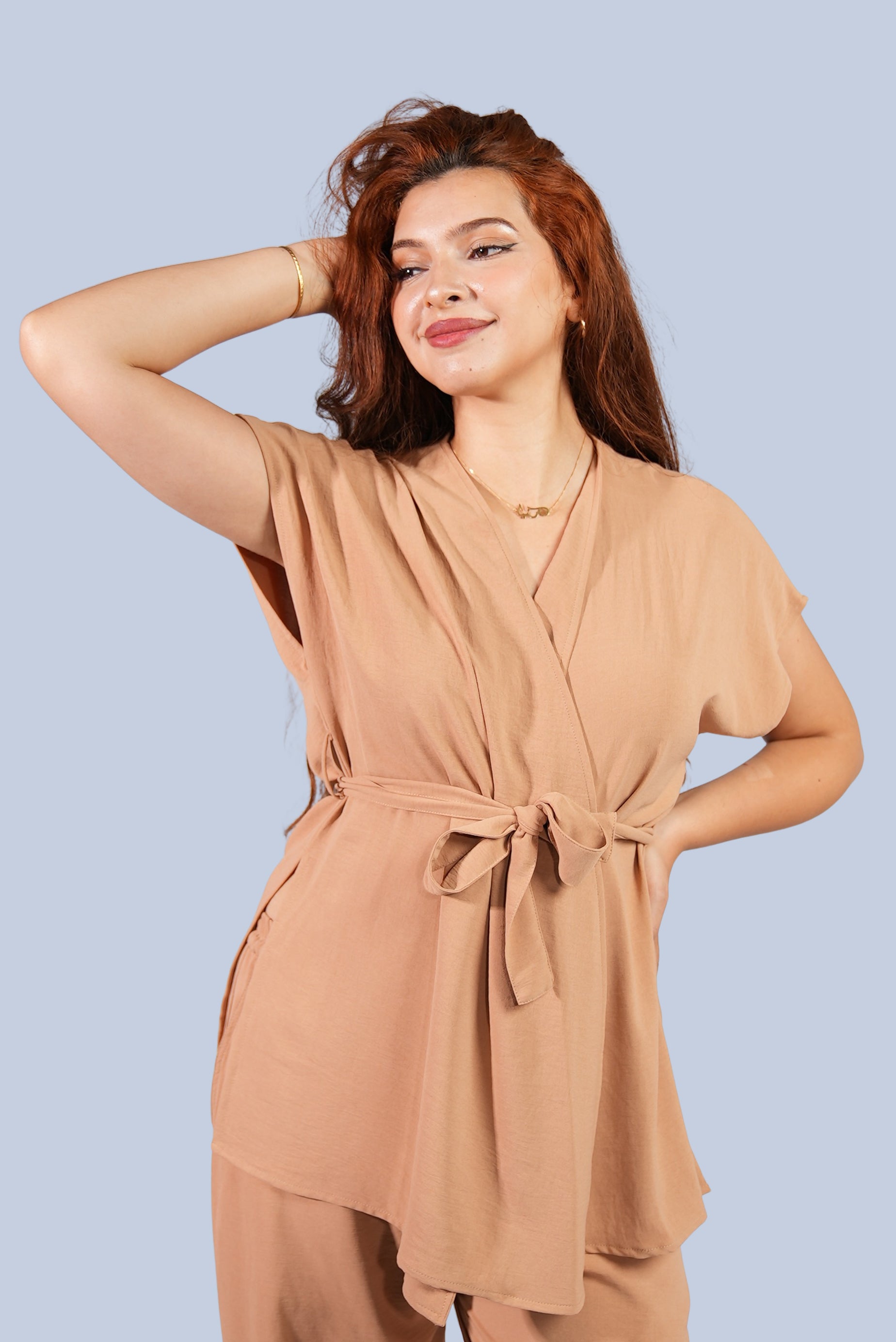 ensemble ceinturé à la taille