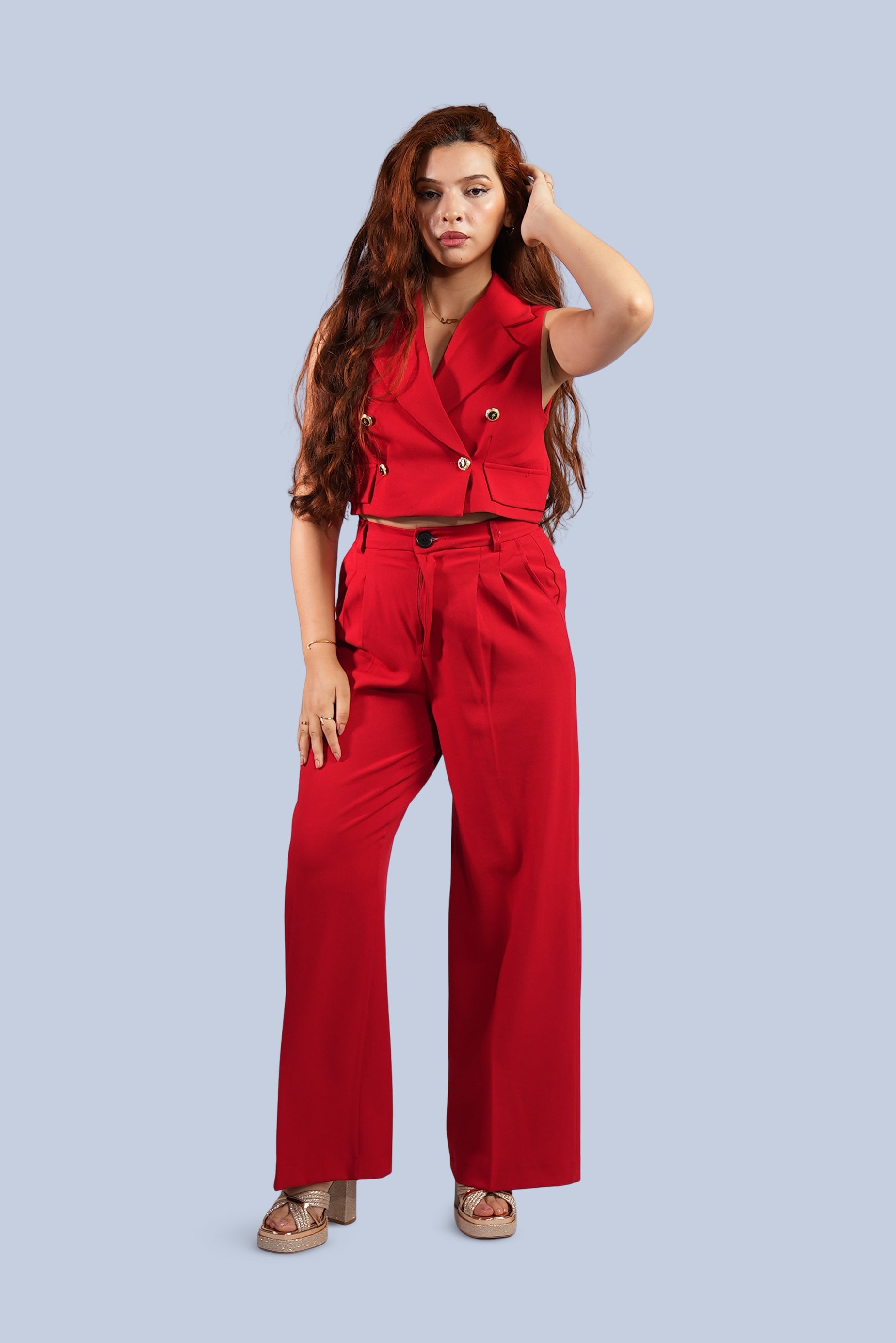 ensemble tailleur sans manches