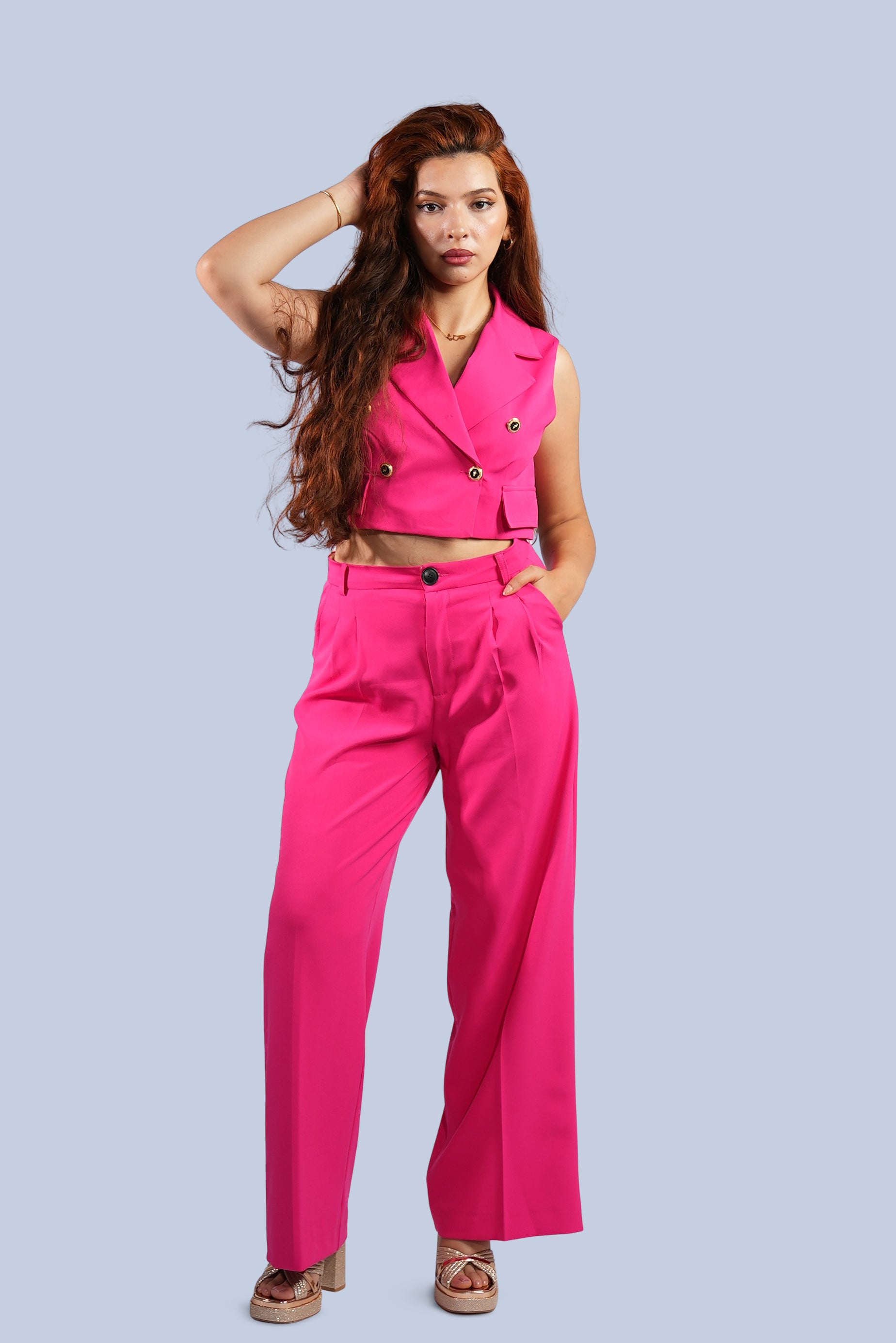 ensemble tailleur sans manches